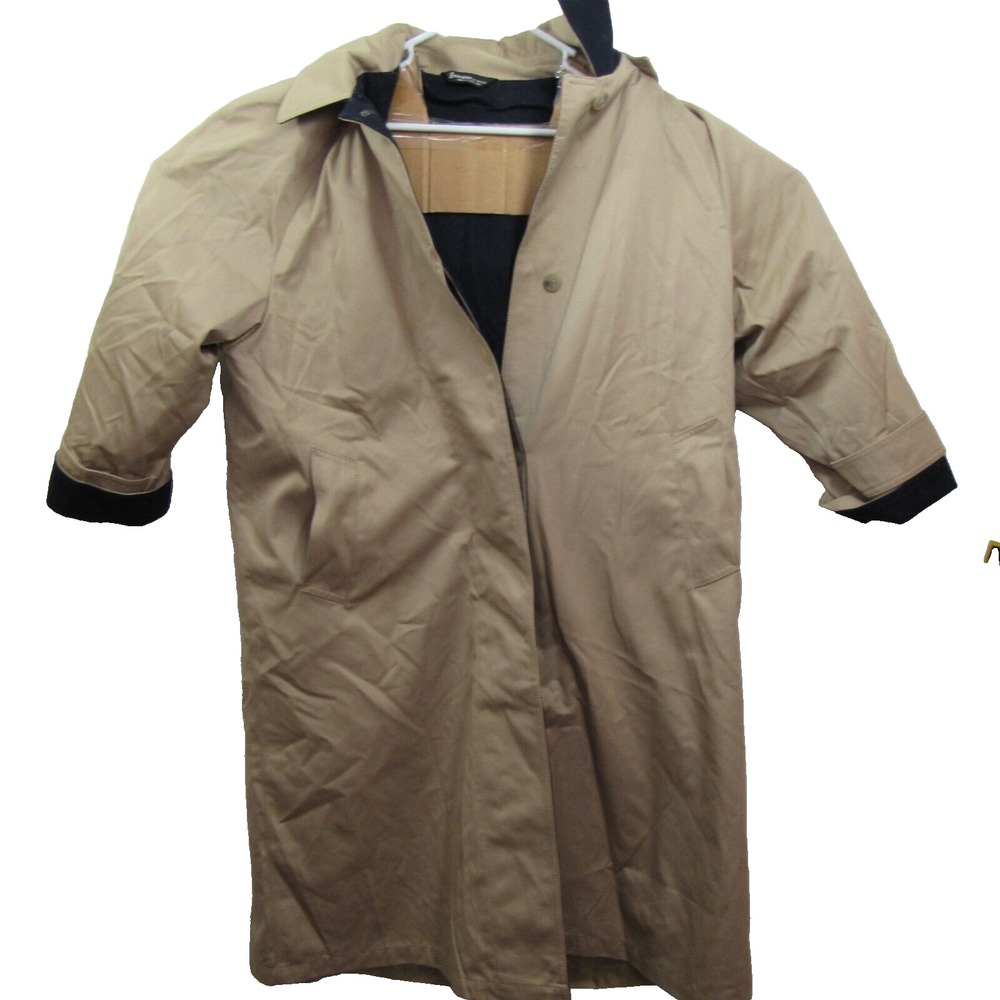 Forecaster of Boston Womens Long Trench Coat Zip Out Liner Tan Size 15/16